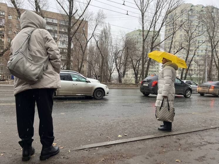 В Саратове впервые за  7 месяцев выпал снег