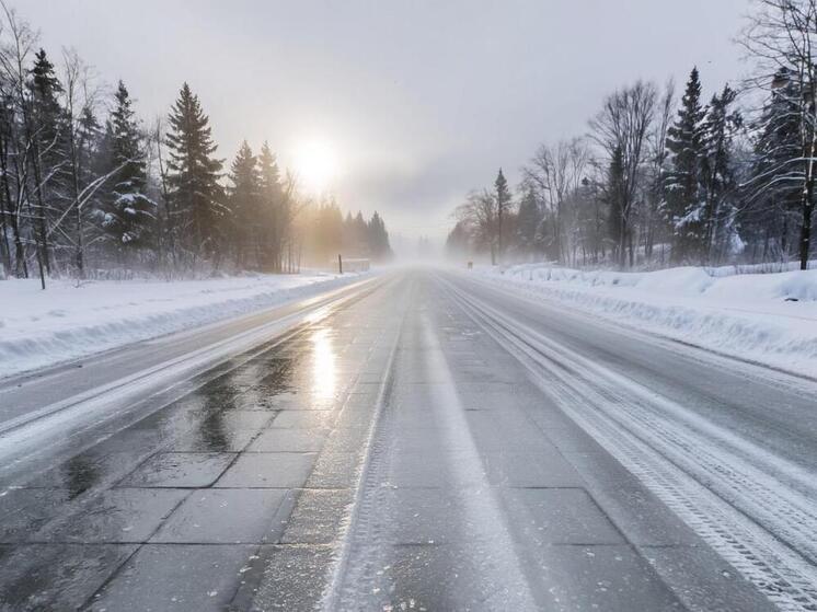 Гололед на дорогах Пскова: псковичам советуют быть предельно осторожными