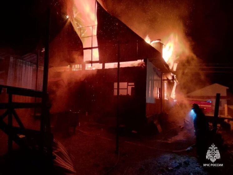 В Башкирии сгорел дом многодетной семьи