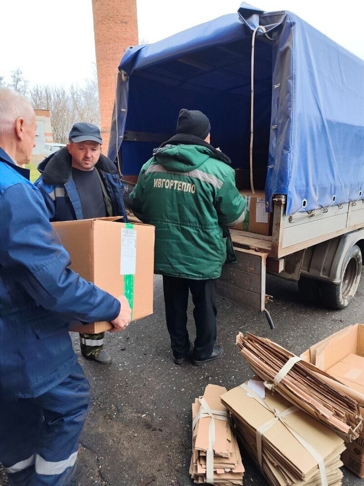 Ивановские энергетики сдали полтонны макулатуры для помощи детям после автоаварий