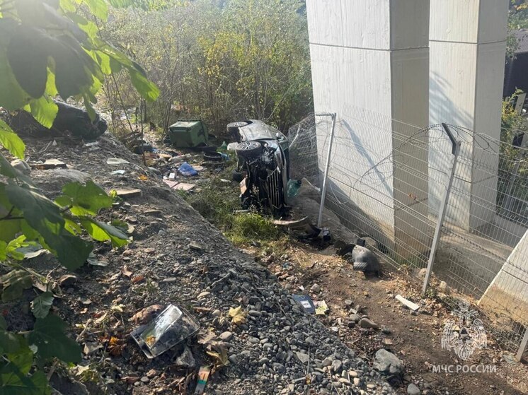 В Сочи спасатели освободили зажатого в салоне автомобиля водителя