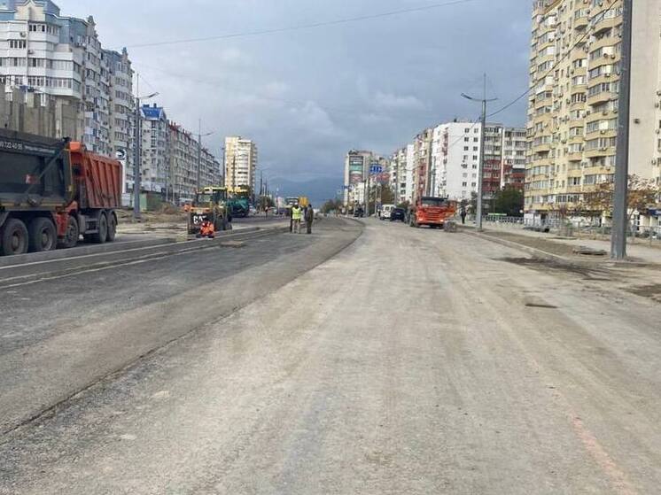 Реконструкция развязки на проспекте Дзержинского в Новороссийске близка к завершению