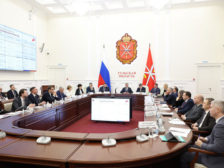 Дмитрий Миляев рассмотрел ход выполнения национальных проектов в Тульской области