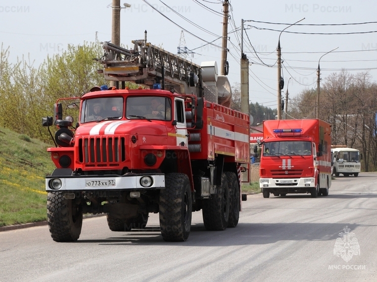 В Орле при пожаре в квартире эвакуировали одного человека