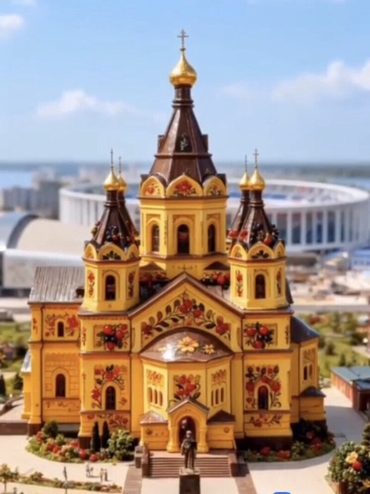 Фотограф Никита Духник создал Нижний Новгород в хохломе