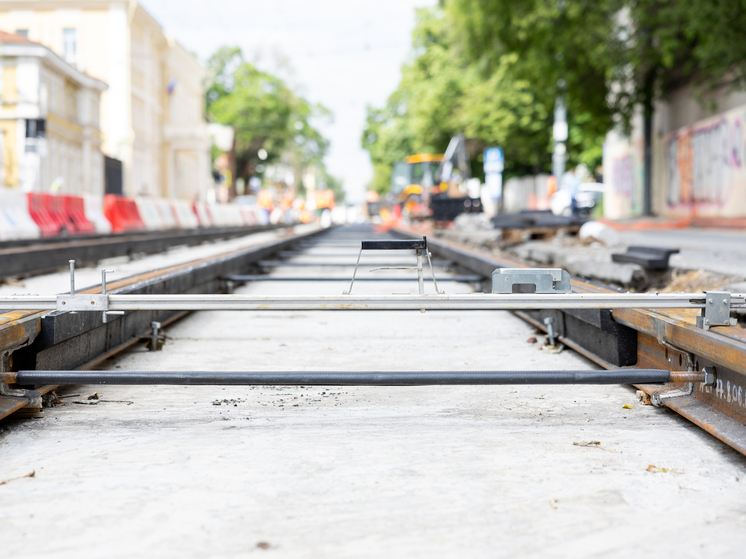 Старые трамвайные пути на Зеленском съезде почти демонтировали