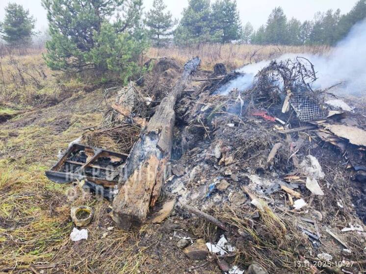 В поселке под Владимиром тайно сжигают мусор вместо вывоза на свалку