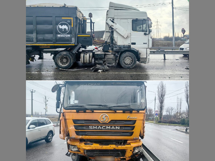 Два грузовика, ГАЗель и две легковушки столкнулись под Воронежем