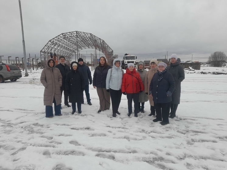 В Карпогорах подходит к завершению строительство спорткомплекса