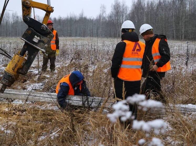 Дронов проверил ход ремонтных работ на ЛЭП в Батецком округе
