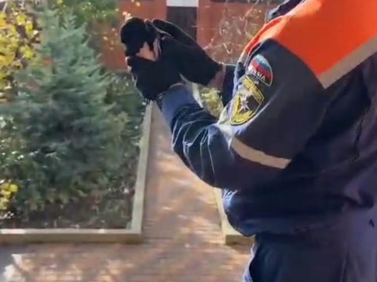 Новороссийские спасатели достали из вентиляционной вытяжки воронёнка