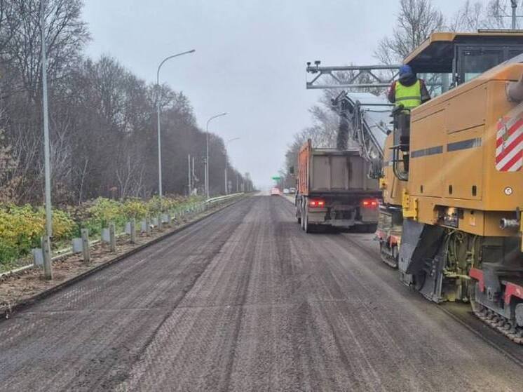 В Тульской области восстановили асфальт на М-2 "Крым" в Алексинском районе