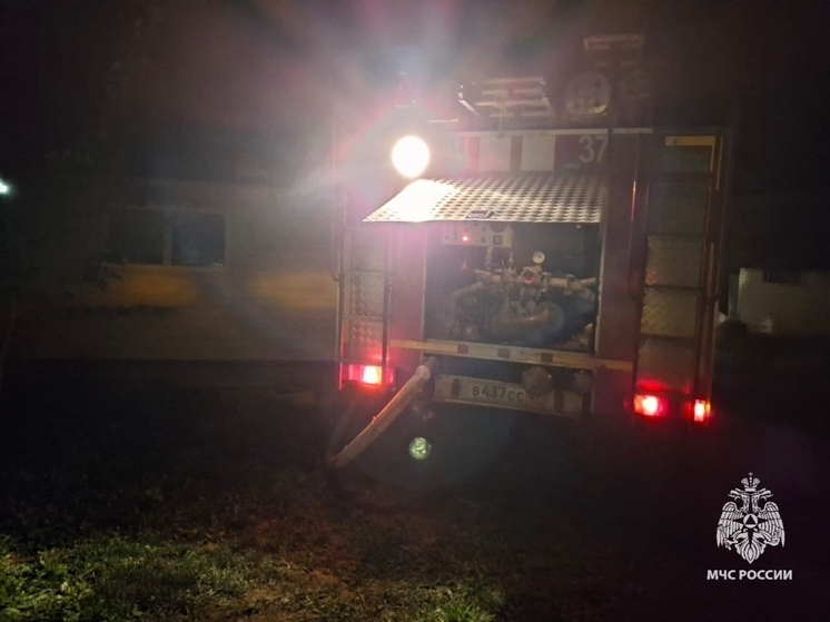 В Орле в СТ «Карачевское» загорелось дачное строение