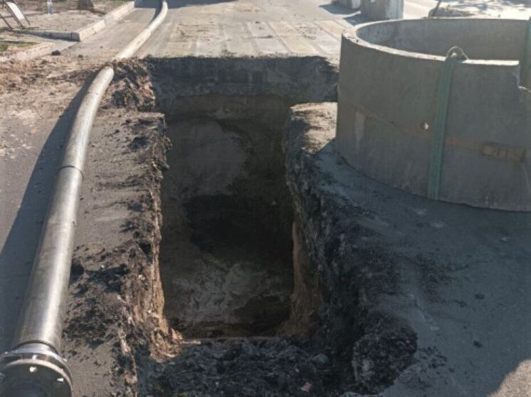 В Шебекино завершили ремонт участка канализации на улице Ленина