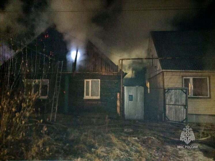 При пожаре в Шадринске спасли троих человек