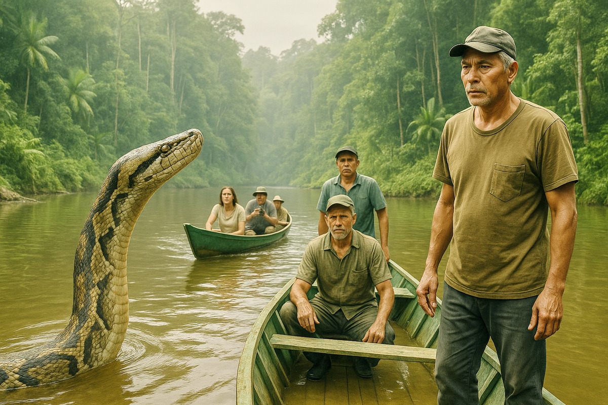 Шестиметровый питон набросился на человека и утащил его в реку