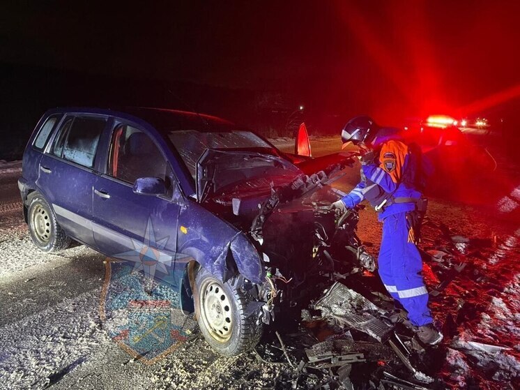 У дороги возле поселка Ульяновка произошло ДТП