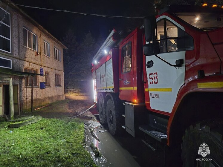 В Одоевском районе из-за пожара на чердаке спасли 20 человек
