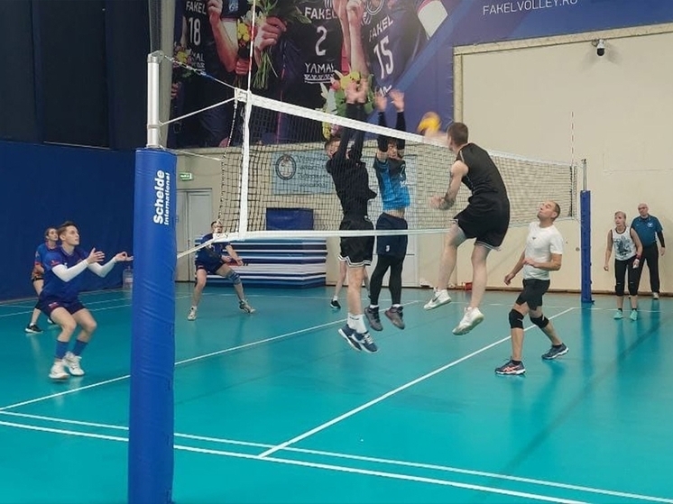 Трудящиеся Серпухова сыграли в волейбол