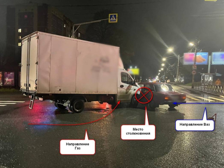 Костромские ДТП: грузовой «Луидор» против легковой «Лады»
