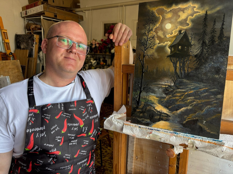 Глава Нагайбакского округа пишет пейзажи родного края