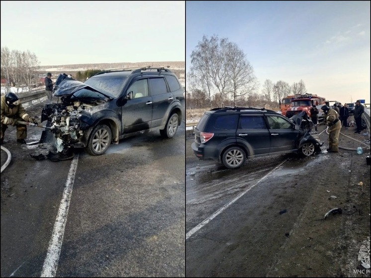 Четыре человека пострадали в жестком ДТП на трассе в Алтайском крае