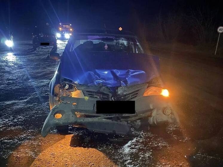 Водитель Renault не рассчитал дистанцию и «догнал» грузовик МАЗ в Тамбовской области