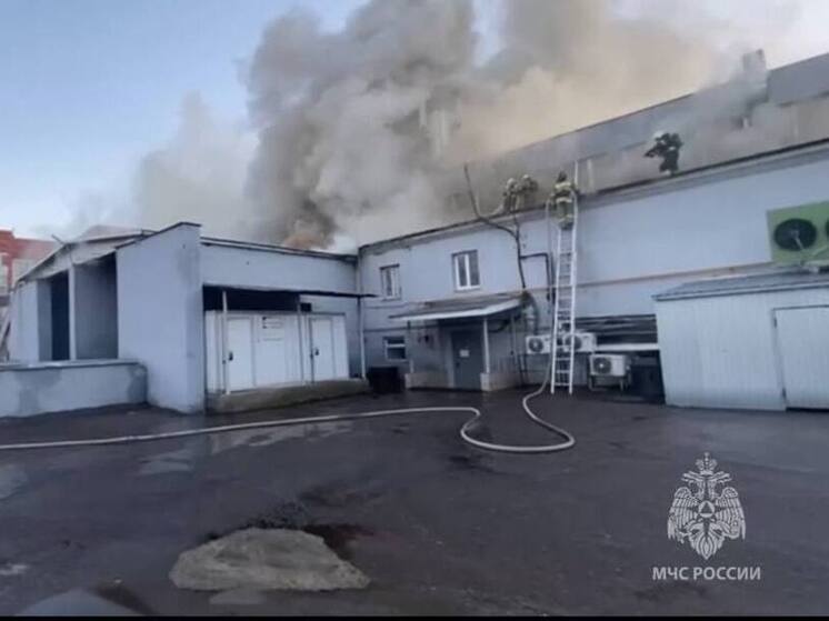 Пензенские спасатели ликвидировали возгорание на кровле торгового центра