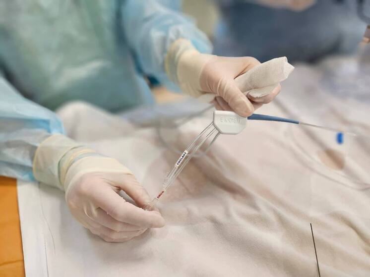 На Кубани впервые растворили тромб в легочной артерии с помощью ультразвука