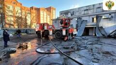 В Пензе выгорел склад площадью 400 квадратных метров