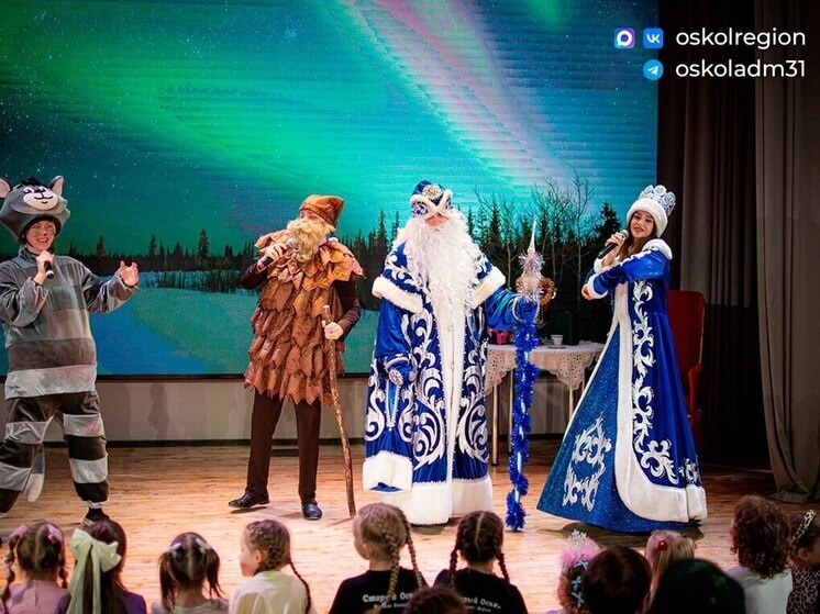 В Старом Осколе провели праздник в честь дня рождения Деда Мороза