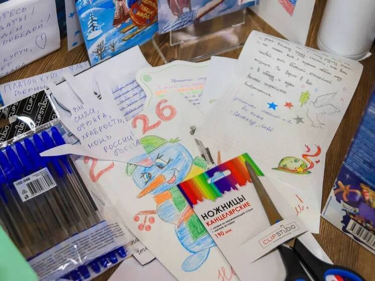 50 коробок гумпомощи и 700 писем собрали для бойцов СВО школьники Салехарда
