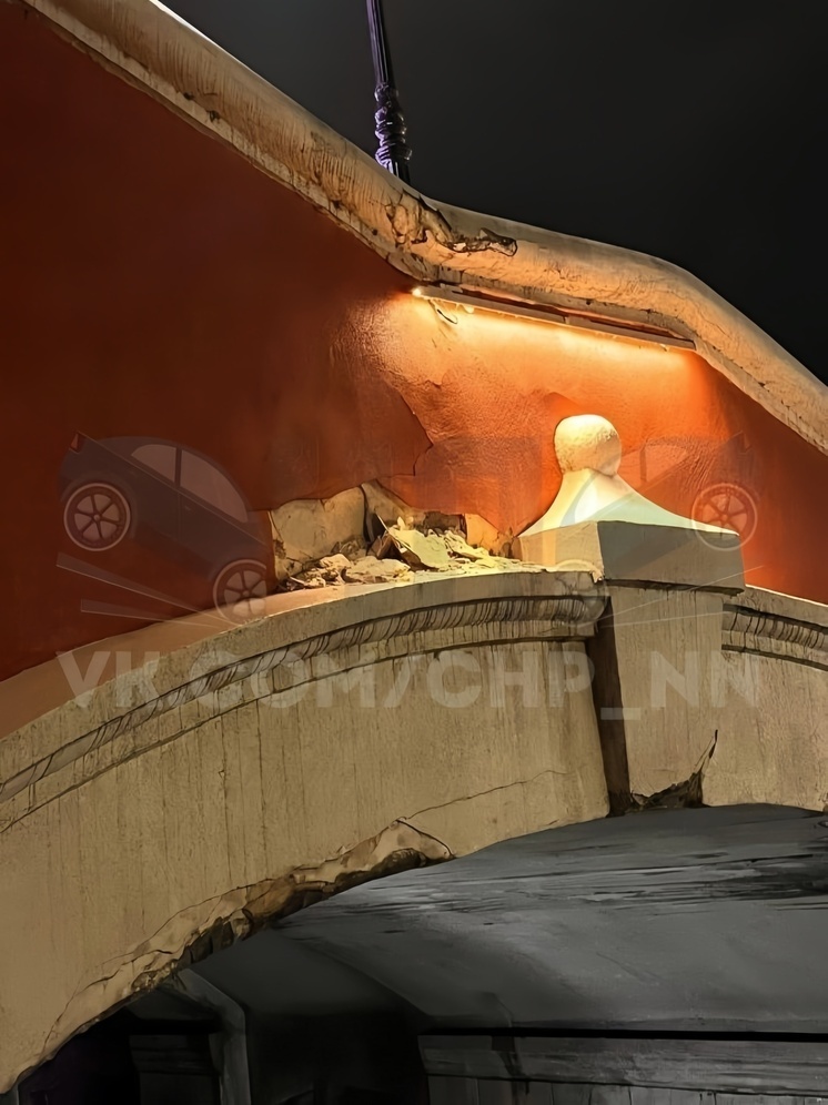 Чкаловская лестница в Нижнем Новгороде сыпется