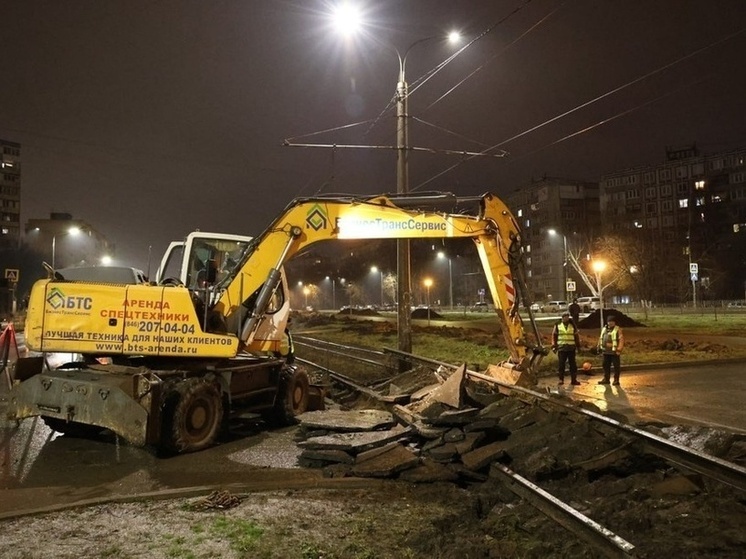 В Самаре до 9 декабря перекрыт участок улицы Ташкентской ввиду ремонта путей