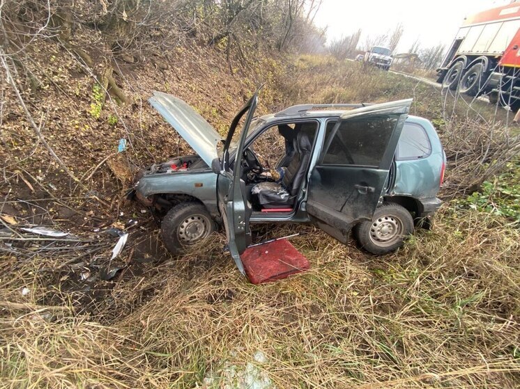 Под Воронежем пенсионер на «Ниве» на скорости съехал в кювет