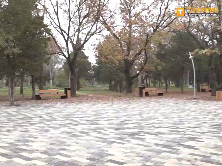 В Скадовске Херсонской области подходит к концу строительство Молодежного сквера