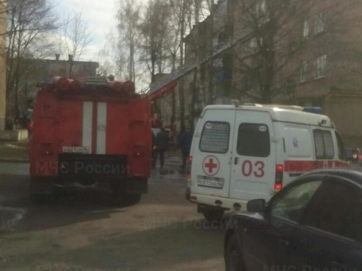 В Курске на Светлом проезде полностью сгорел автомобиль Dodge