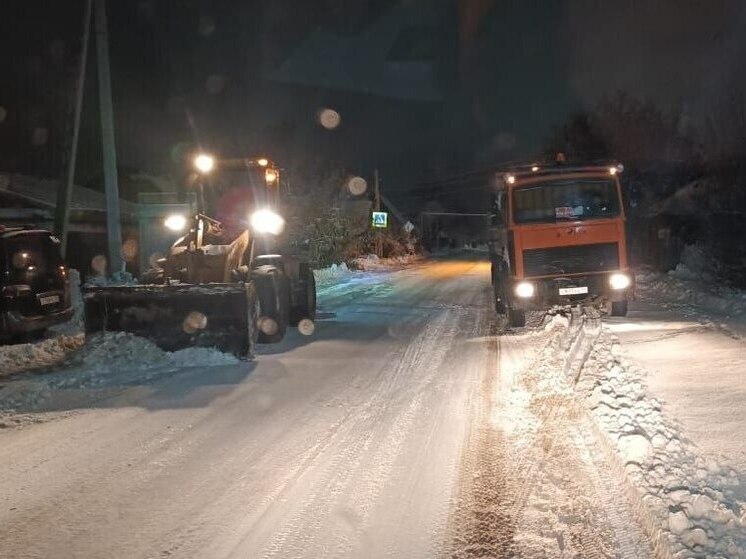Дорожные службы Новосибирска вывезли более 17 тысяч кубометров снега за сутки