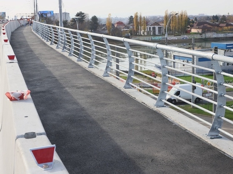 В Краснодаре движение на первой половине Тургеневского моста запустят в ближайшие дни