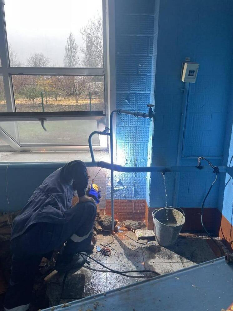 Дагестанские специалисты восстановили теплоснабжение в школе Запорожской области