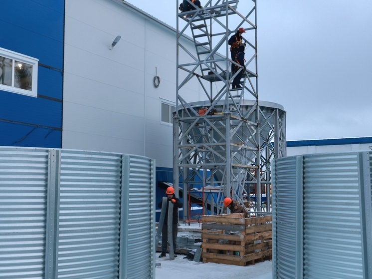 Новая пеллетная котельная на Краснофлотском острове готова на 85%