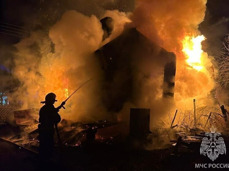 В Ивановской области сгорел недостроенный частный дом