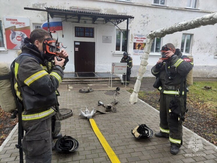 В богородицком детсаду сотрудники МЧС отработали эвакуацию при пожаре