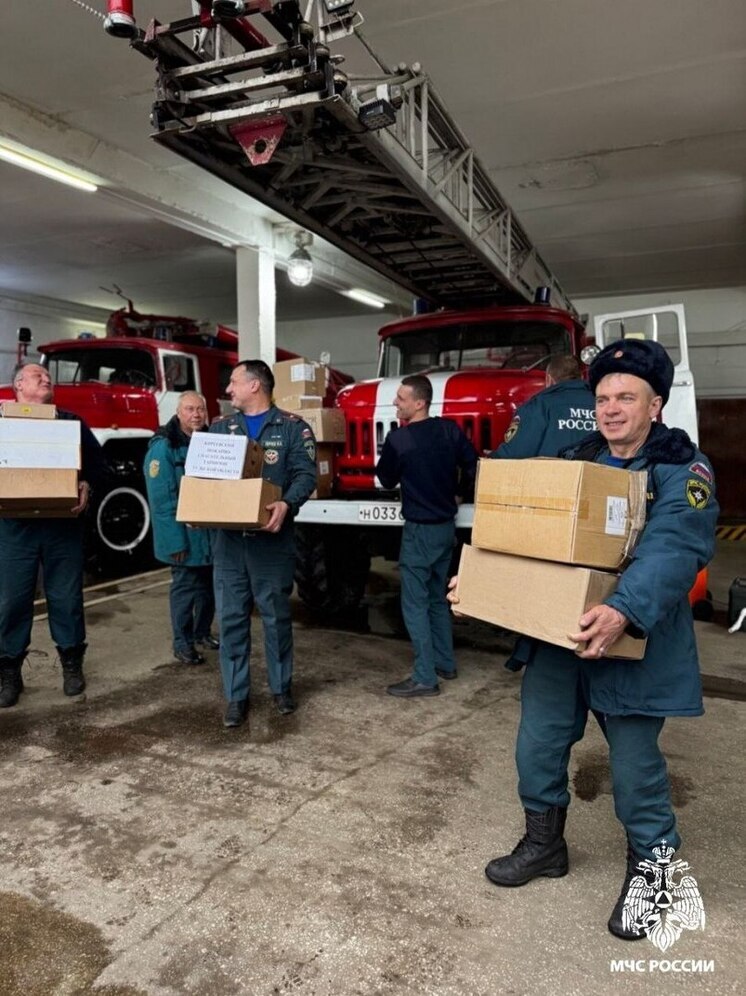 Тульские спасатели направили в Курскую область 1,5 тонны гуманитарной помощи
