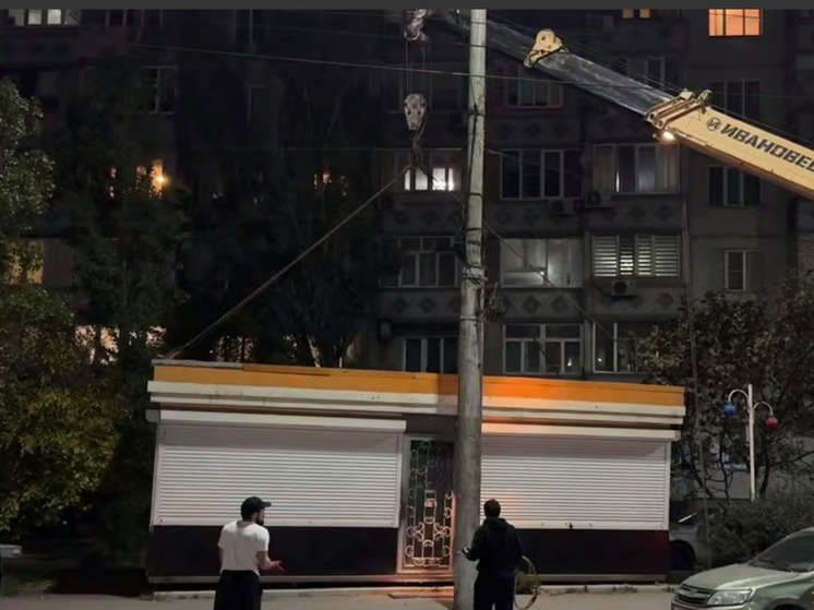 На проспекте имама Шамиля демонтировали НТО