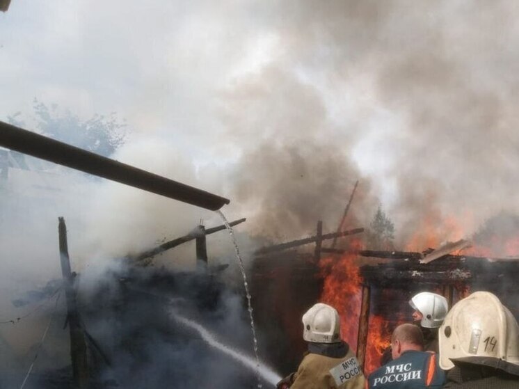 На пожаре в Старорусском округе обнаружили труп