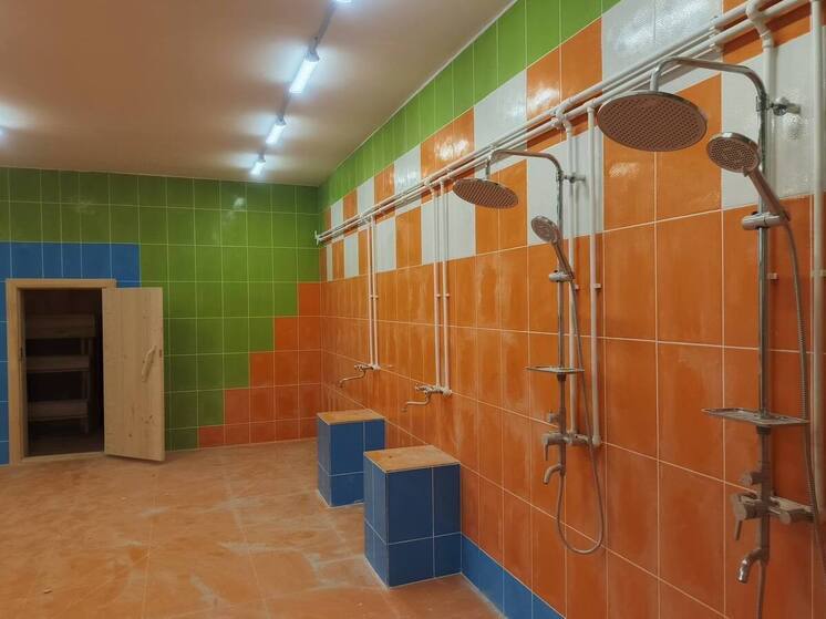 В старорусском поселке Новосельский отремонтировали общественную баню