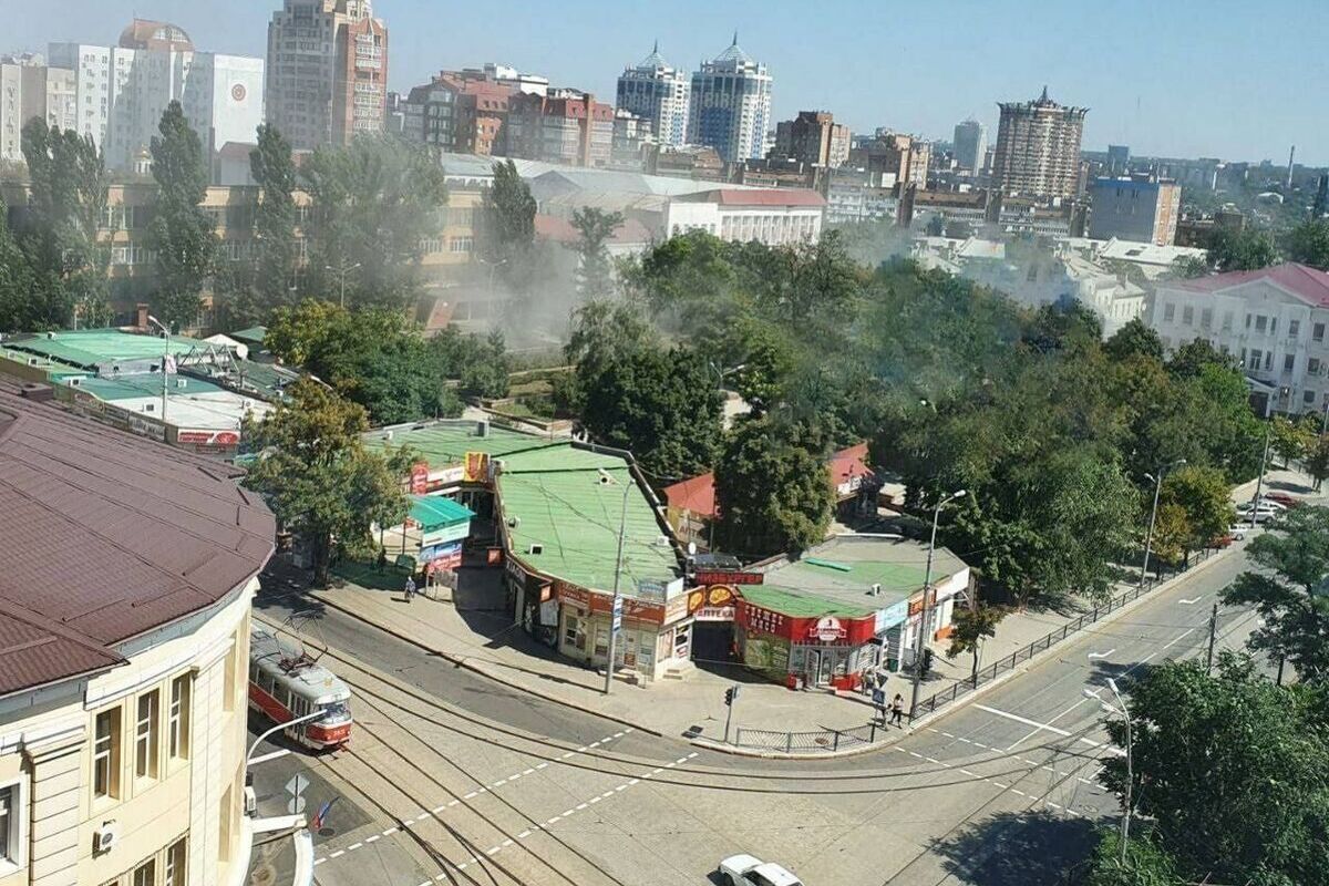 Мощные взрывы прогремели над Донецком