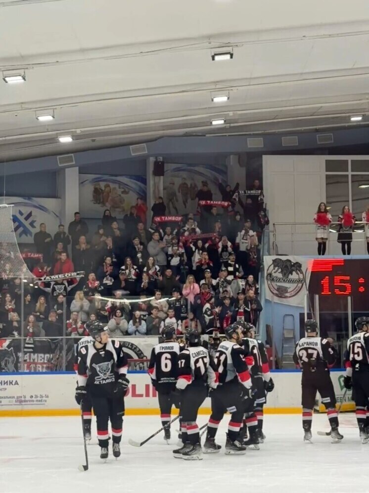 ХК «Тамбов» уступил в овертайме тульскому «АКМ»  в матче ВХЛ