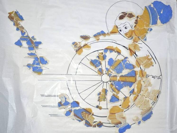 Новгородские реставраторы нашли сцену Колесования святого Георгия в канун праздника